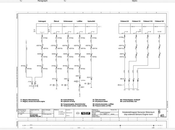 Hamm Roller HD8 10C H1.99 Electric Hydraulic Diagrams DEEN 2