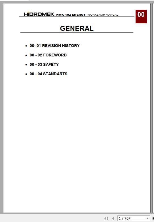 Hidromek Backhoe Loader HMK 102 Engergy Workshop Manual 1