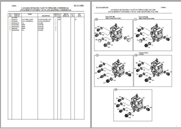 Hidromek Backhoe Loader HMK 102B Energy Spare Part Catalog 2