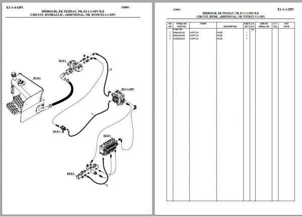 Hidromek Backhoe Loader HMK 102S Energy Spare Part Catalog 2005 2