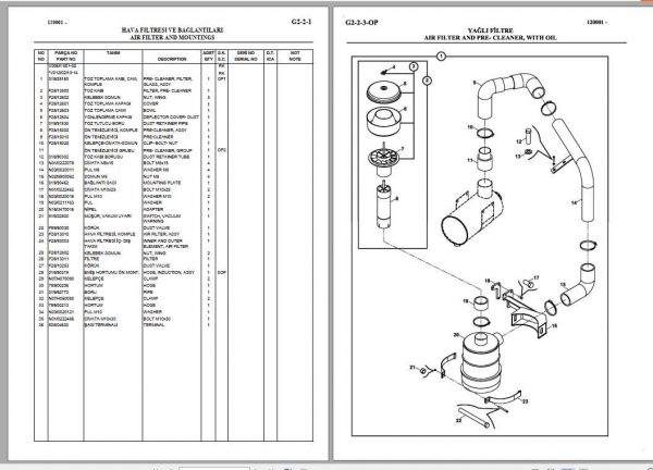 Hidromek Backhoe Loader HMK 102S Energy Spare Part Catalog 2005 3