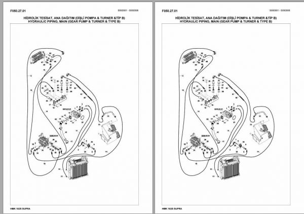 Hidromek Backhoe Loader HMK 102S Supra Spare Part Catalog 2