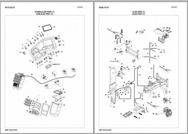 Hidromek Backhoe Loader HMK 102S Supra Spare Part Catalog 3