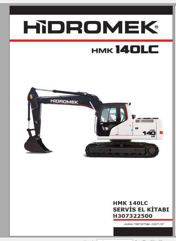 Hidromek Excavator HMK 140LC Service Manual Turkish 1