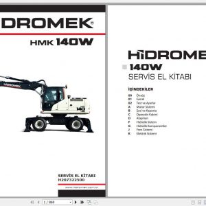 Hidromek Excavator HMK 140W Service Manual Turkish 1
