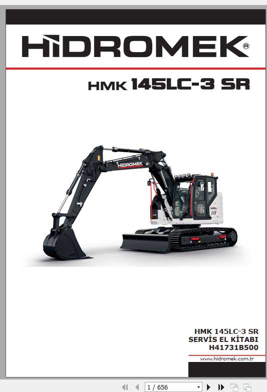 Hidromek Excavator HMK 145LC 3 SR Service Manual Turkish 1