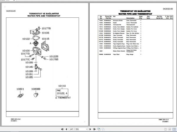 Hidromek Excavator HMK 220LC 2 Part Catalog 3