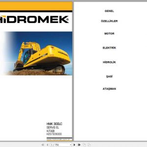Hidromek Excavator HMK 300LC 2 Service Manual Turkish 1