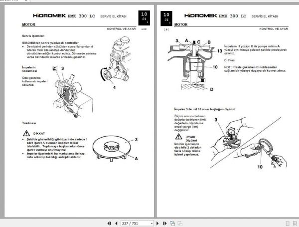 Hidromek Excavator HMK 300LC 2 Service Manual Turkish 2