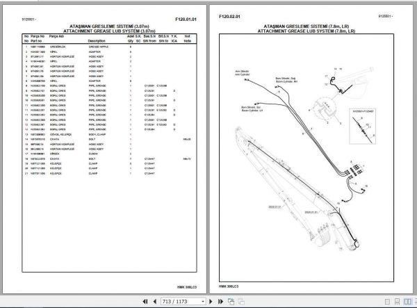 Hidromek Excavator HMK 300LC3 Spare Part Catalog 2