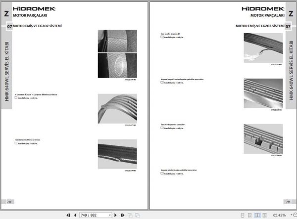 Hidromek Wheel Loader HMK 640 WL MTU OM470.907 Service Manual Turkish 3
