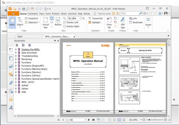Hitachi Construction Machinery MPDr Ver 3.12.0.1 03.2021 Diagnostic Software 11