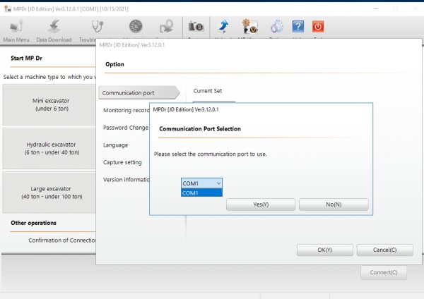 Hitachi Construction Machinery MPDr Ver 3.12.0.1 03.2021 Diagnostic Software 13