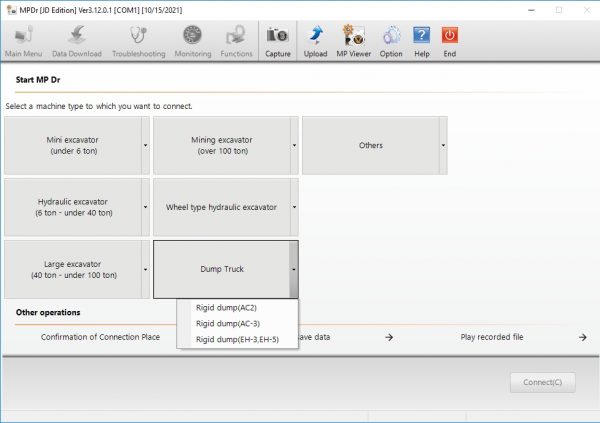 Hitachi Construction Machinery MPDr Ver 3.12.0.1 03.2021 Diagnostic Software 8