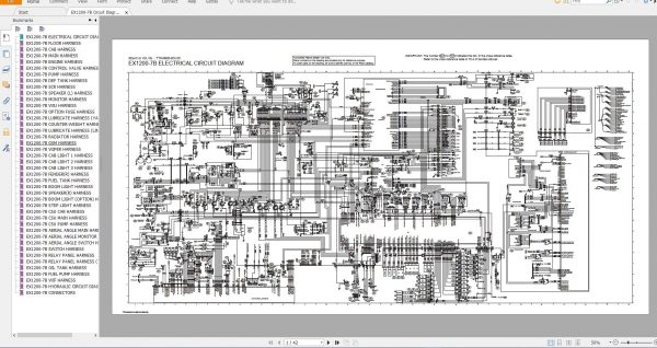 Hitachi Hydraulic Excavator EX1200 7EX1200 7B Tehnical Manual and Diagram 7