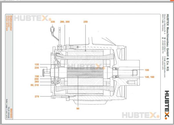 Hubtex Forklift CT105 4200 PU Operating Instructions and Spare Parts List DE 2