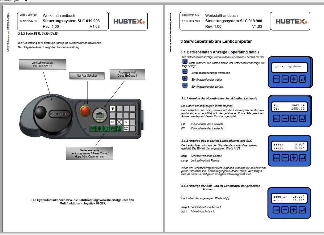 Hubtex Forklift Control System SLC 019 908 Manual
