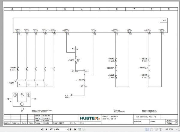 Hubtex Forklift DQ 30 D 3049 EL Operating Instructions and Spare Parts List DE 2