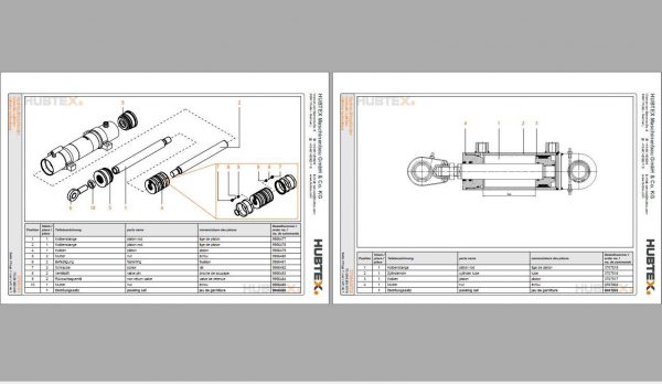 Hubtex Forklift DQ 45 D 3050 EL Operating Instructions and Spare Parts List DE 2