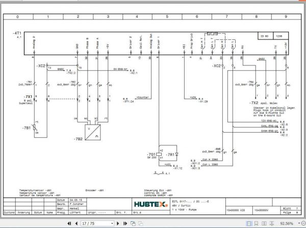 Hubtex Forklift DS 27 3117 EL Operating Instructions and Spare Parts List DE 3
