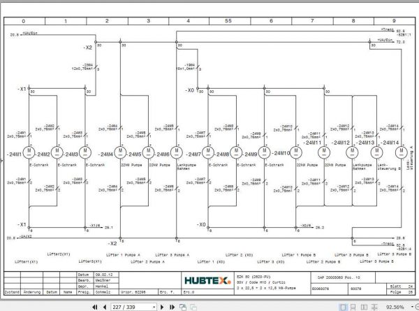 Hubtex Forklift EZK 80 2620 PU Operating Instructions and Spare Parts List DE 2