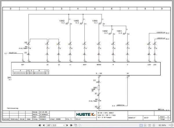 Hubtex Forklift MD 30 2000 1 Operating Instructions and Spare Parts List DE 2