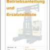 Hubtex Forklift MD 30 2130 EL Operating Instructions and Spare Parts List DE 1
