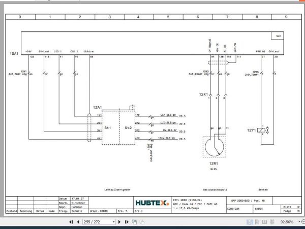 Hubtex Forklift MD 30 2130 EL Operating Instructions and Spare Parts List DE 2