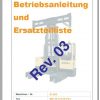 Hubtex Forklift MD 30 2130 PU Operating Instructions and Spare Parts List DE 1