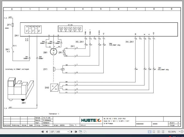 Hubtex Forklift ML 25 AC 2121 PU1 Operating Instructions and Spare Parts List DE 2 1