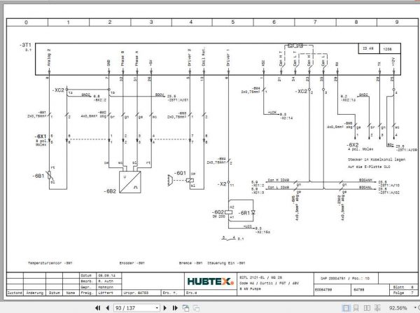Hubtex Forklift MQ 25 2121 EL Operating Instructions and Spare Parts List DE 2