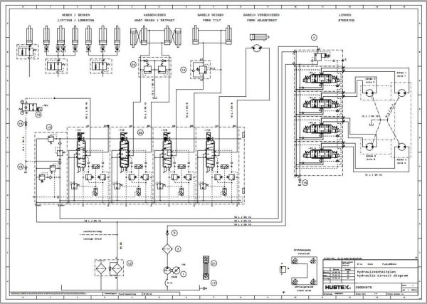 Hubtex Forklift MQ 35 2125 PU Operating Instructions and Spare Parts List DE 2