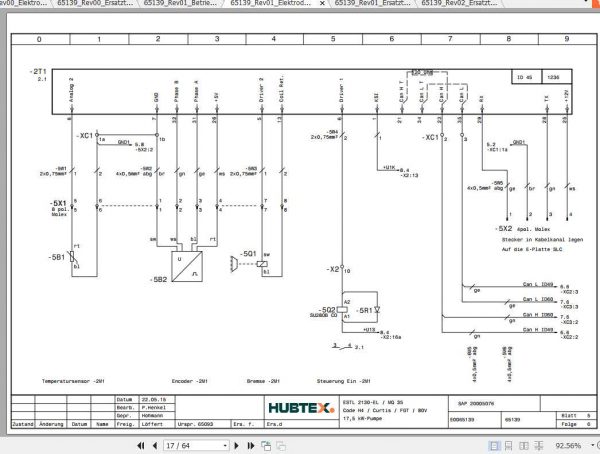 Hubtex Forklift MQ 35 2130 EL Operating Instructions and Spare Parts List DE 2