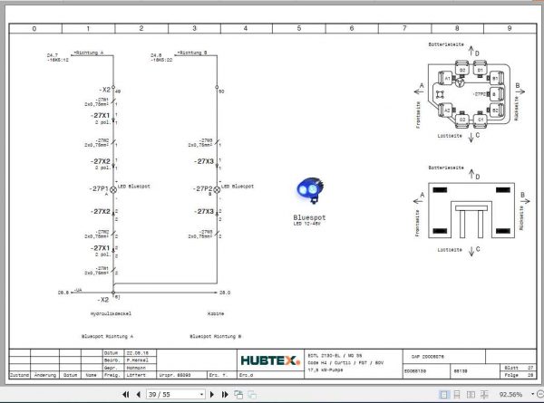 Hubtex Forklift MQ 35 2130 EL Operating Instructions and Spare Parts List DE 3