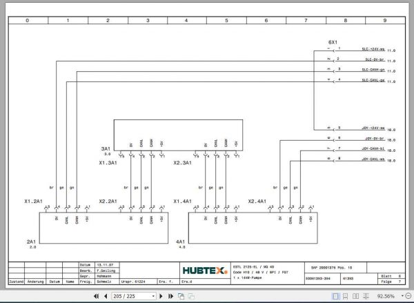 Hubtex Forklift MQ 40 2125 EL Operating Instructions and Spare Parts List DE 2
