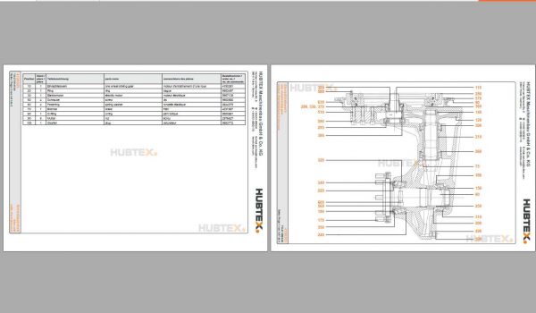 Hubtex Forklift MQ 40 2130 PU Operating Instructions and Spare Parts List DE 2