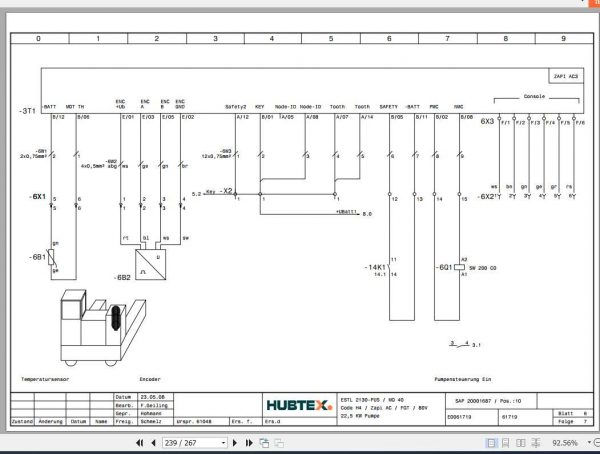 Hubtex Forklift MQ 40 2130 PUS Operating Instructions and Spare Parts List DE 2
