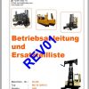 Hubtex Forklift MQ 50 2005 1 Operating Instructions and Spare Parts List DE 1