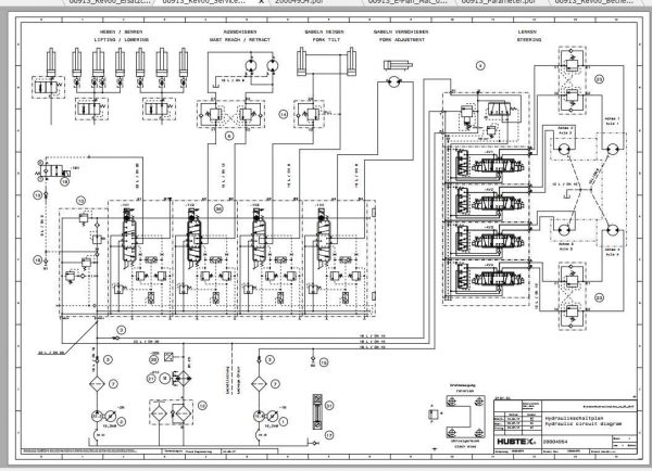 Hubtex Forklift MQ 50 2131 EL Operating Instructions and Spare Parts List DE 2