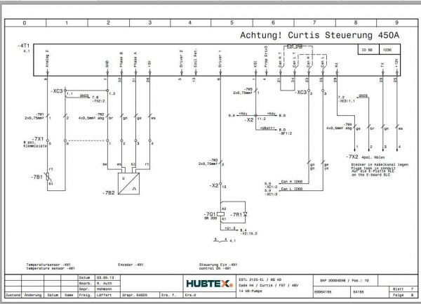 Hubtex Forklift SCH.12.15 Service Part Manual DE 3