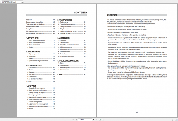 Hyundai CERES Heavy Equipment Operator Manual Updated 04.2021 Offline DVD 10