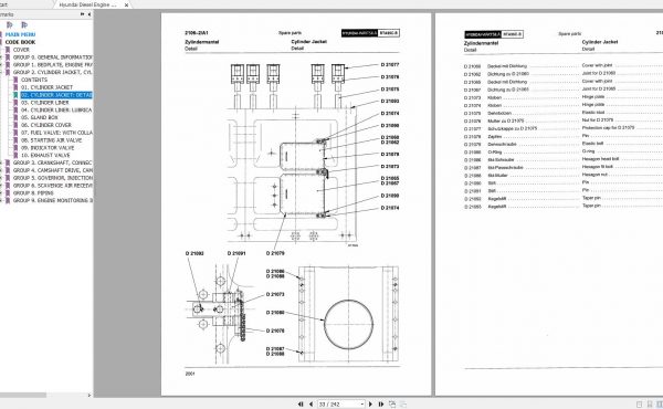 Hyundai Diesel Engine RTA96C B Code Book 2