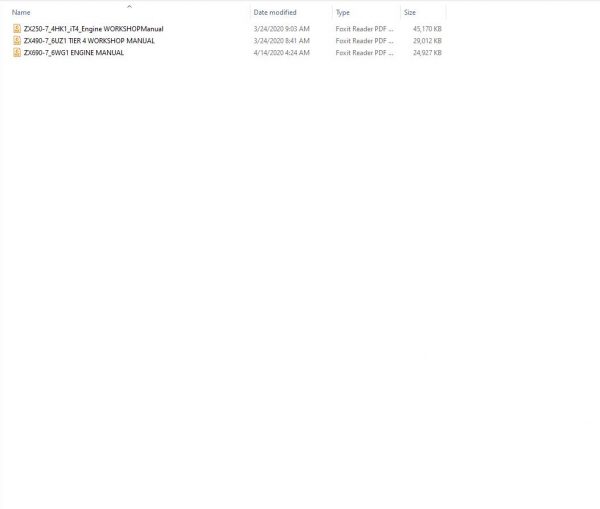 ISUZU Diesel Engine Technical Manual On Hitachi Excavator ZX 3567 Series CD 5