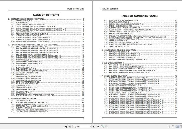 International 9900 Series Electrical Circuit Diagram 2