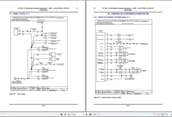 International CF 500 CF 600 Circuit Diagram 5