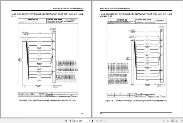 International IC Bus RE Series Body Electrical Circuit Diagram 3