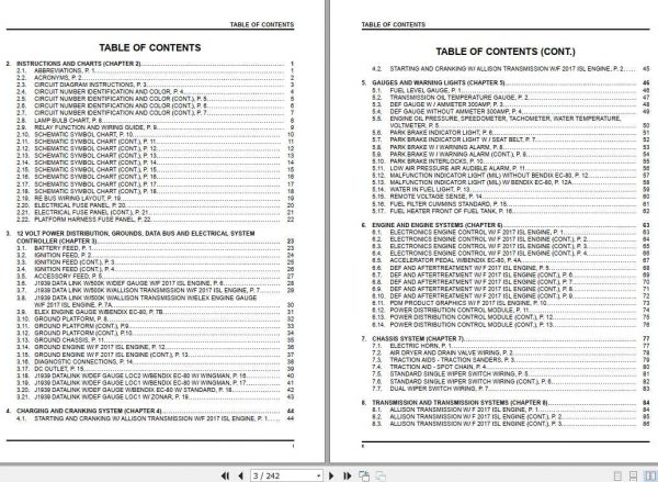 International IC Bus RE Series Chassis Electrical Circuit Diagram 2