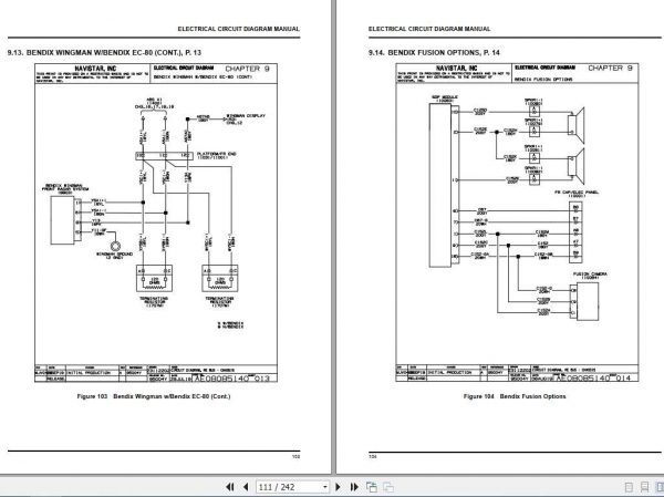 International IC Bus RE Series Chassis Electrical Circuit Diagram 3