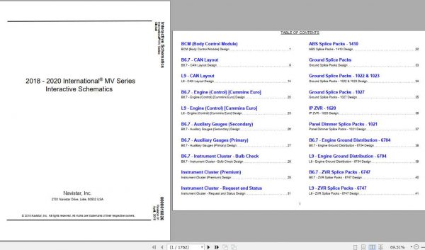International MV Series 2018 2020 Interactive Schematics 1
