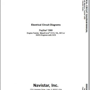 International PayStar 5900 Electrical Circuit Diagram 1